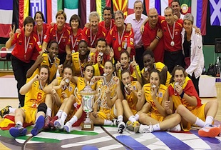 Spain Women U16 Wins Euro Championship Over Czech Republic 54-49